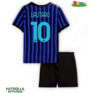 Inter Milan Lautaro Martinez #10 Hemmaställ Barn 2025-26 Kortärmad (+ Korta byxor)